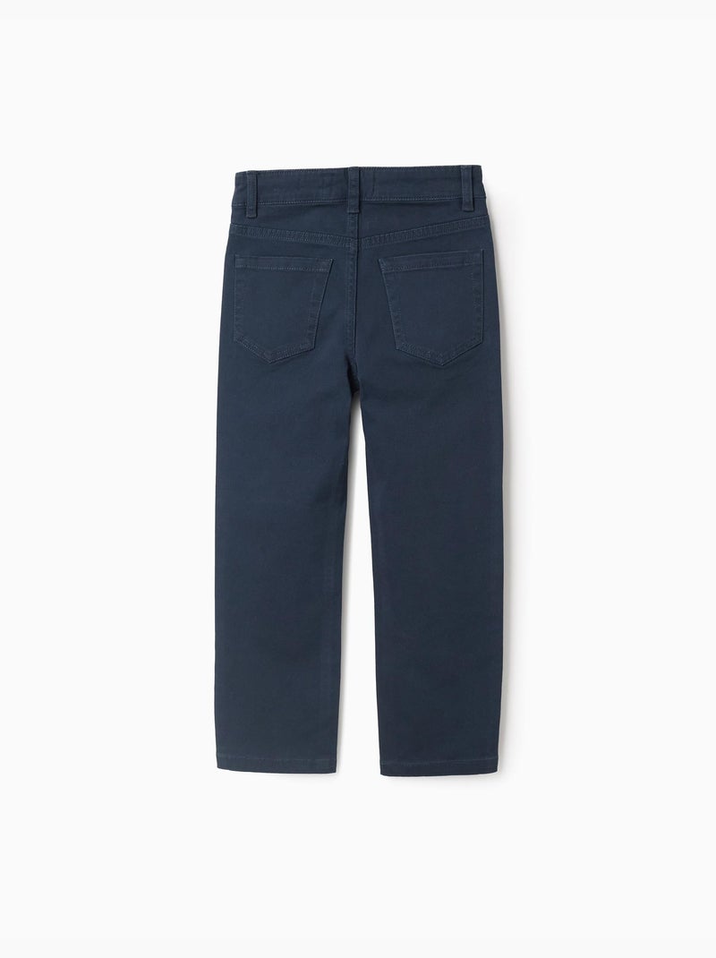 Pantaloni in saffiano slim fit Blu scuro - Kiabi