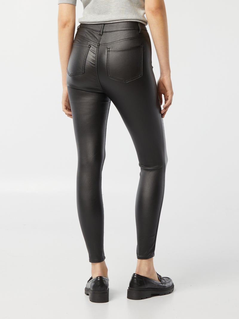 Pantaloni in similpelle nero - Kiabi