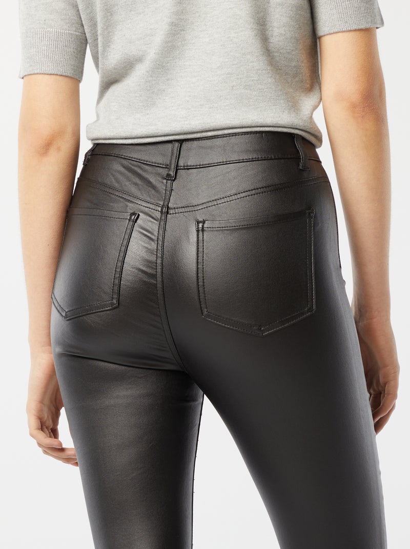 Pantaloni in similpelle nero - Kiabi