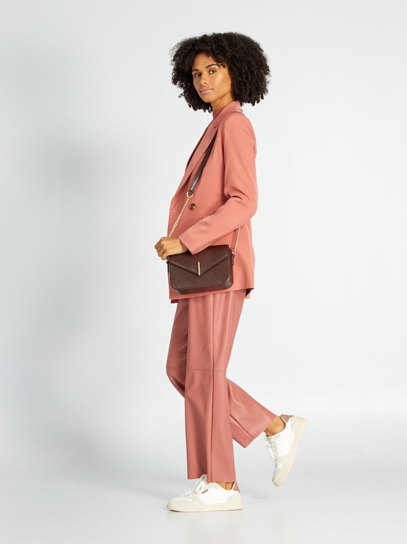 Pantaloni in similpelle Rosa cipria - Kiabi