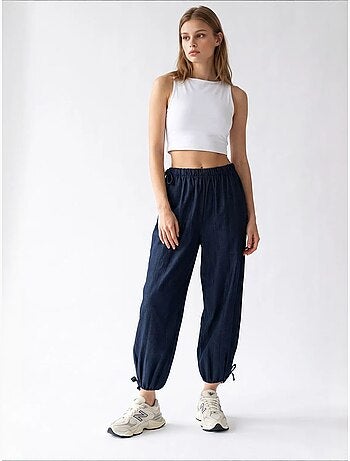 Pantaloni in tencel a gamba dritta mixray