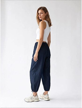 Pantaloni in tencel a gamba dritta mixray