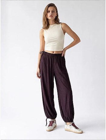 Pantaloni in tencel a gamba dritta mixray