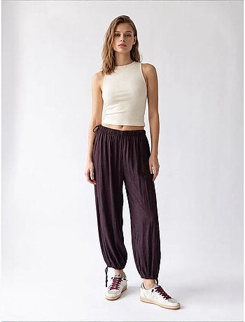 Pantaloni in tencel a gamba dritta mixray