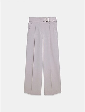 Pantaloni in tessuto a gamba ampia con cintura dilvin