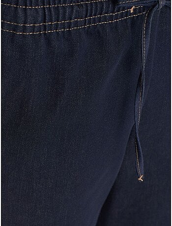 Pantaloni in tessuto a gamba larga con vita con coulisse dilvin
