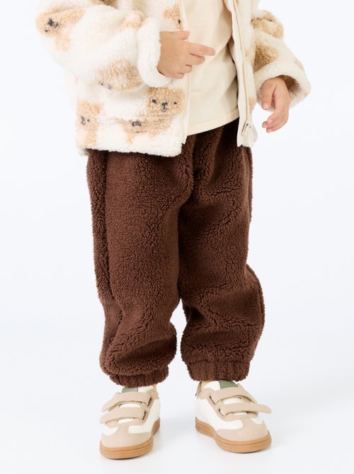 Pantaloni in tessuto effetto montone - Kiabi