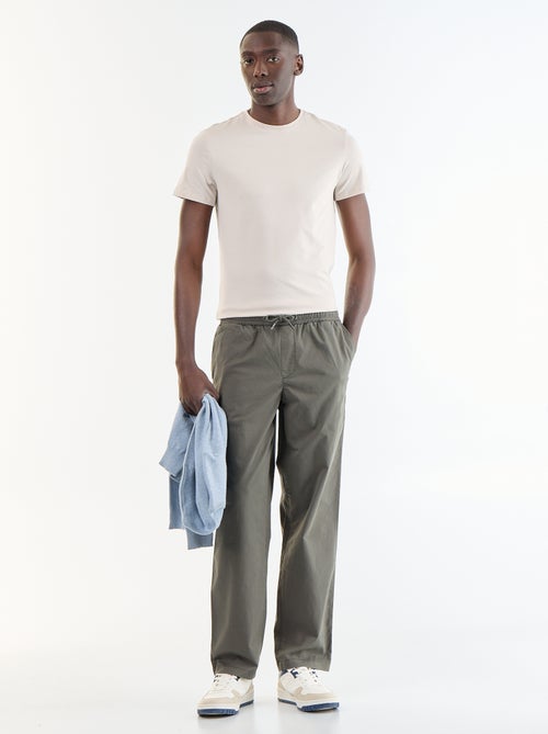 Pantaloni in tessuto effetto pelle di pesca - Kiabi Pantaloni in tessuto effetto pelle di pesca - Kiabi