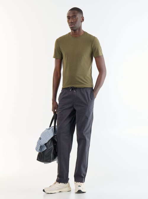 Pantaloni in tessuto effetto pelle di pesca - Kiabi Pantaloni in tessuto effetto pelle di pesca - Kiabi