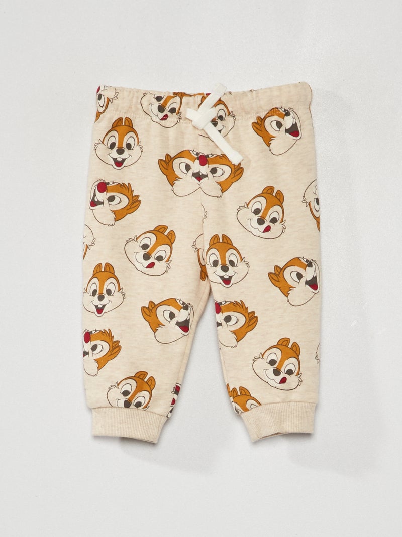 Pantaloni in tessuto felpato 'Cip e Ciop' BEIGE - Kiabi