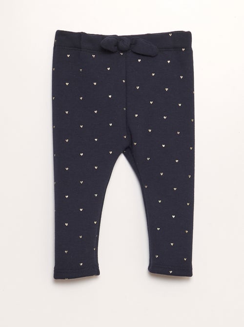 Pantaloni in tessuto felpato con fiocco - Kiabi