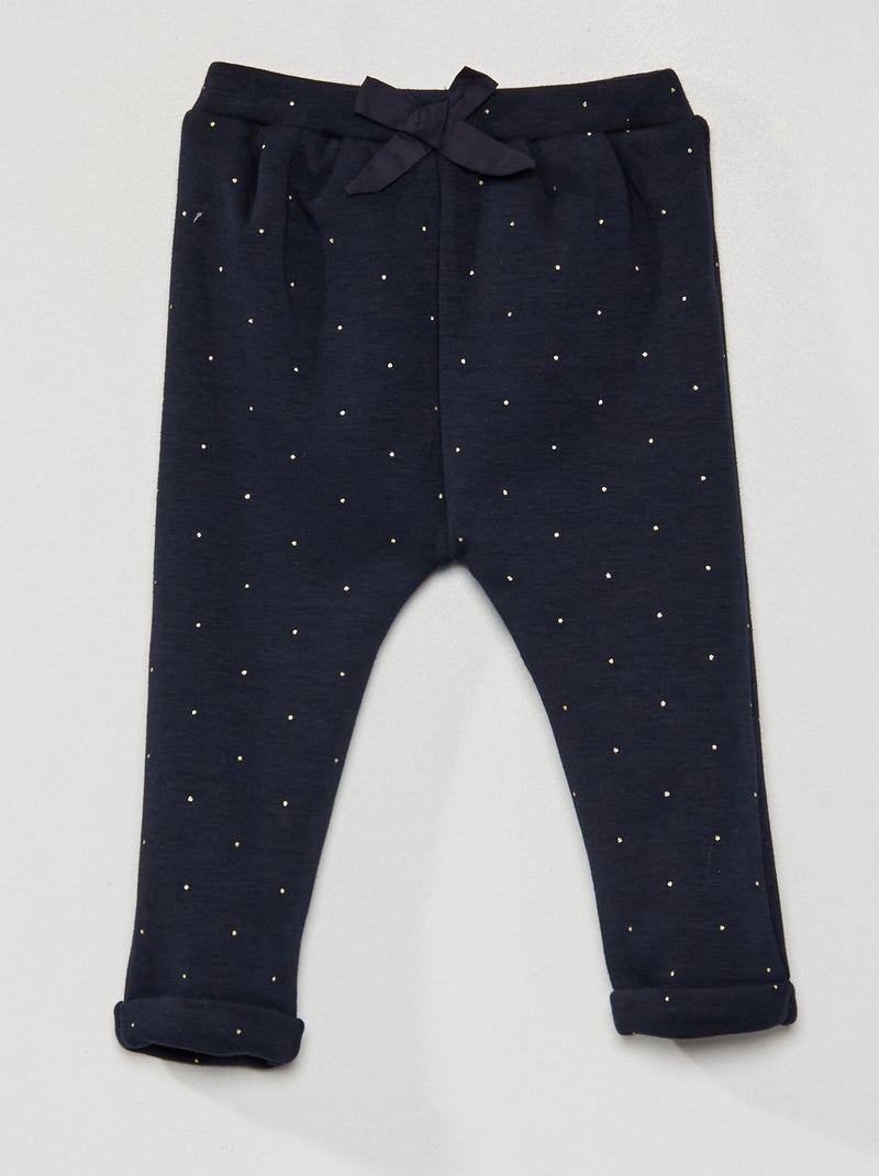 Pantaloni in tessuto felpato eco-sostenibili BLU - Kiabi