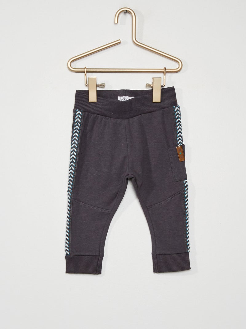 Pantaloni in tessuto felpato grigio - Kiabi