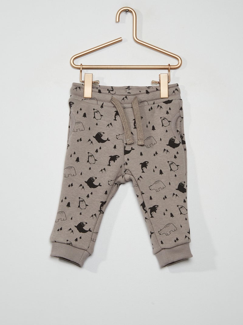 Pantaloni in tessuto felpato GRIGIO - Kiabi