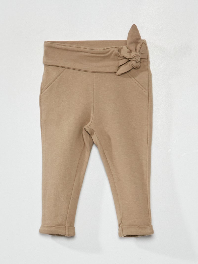 Pantaloni in tessuto felpato KAKI - Kiabi