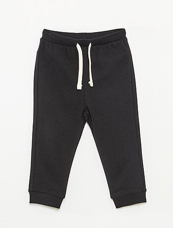 Pantaloni in tessuto felpato leggero con elastico in vita