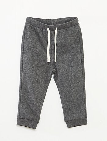 Pantaloni in tessuto felpato leggero con elastico in vita