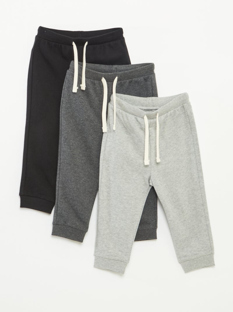 Pantaloni in tessuto felpato leggero con elastico in vita Grigio - Kiabi