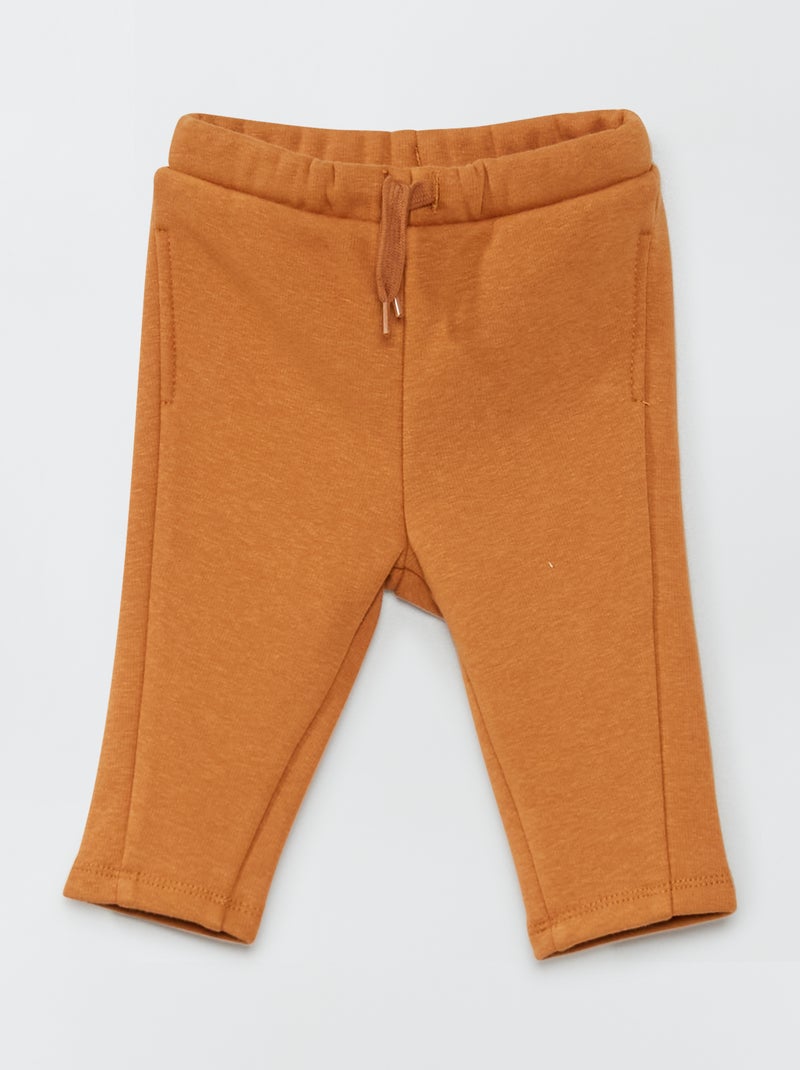 Pantaloni in tessuto felpato MARRONE - Kiabi