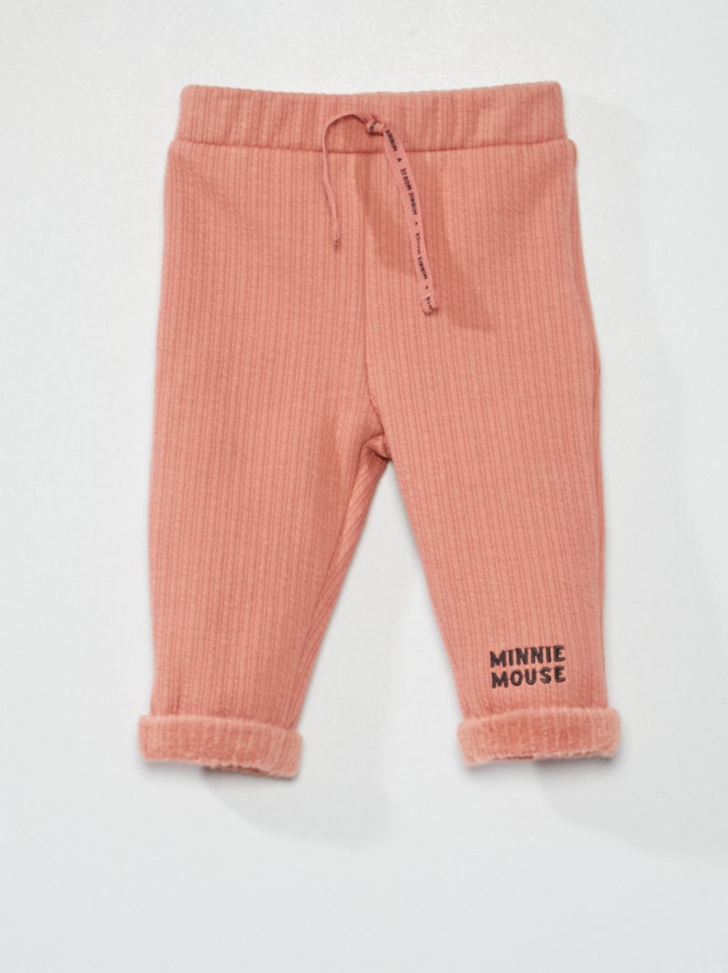 Pantaloni in tessuto felpato 'Minnie' ROSA - Kiabi