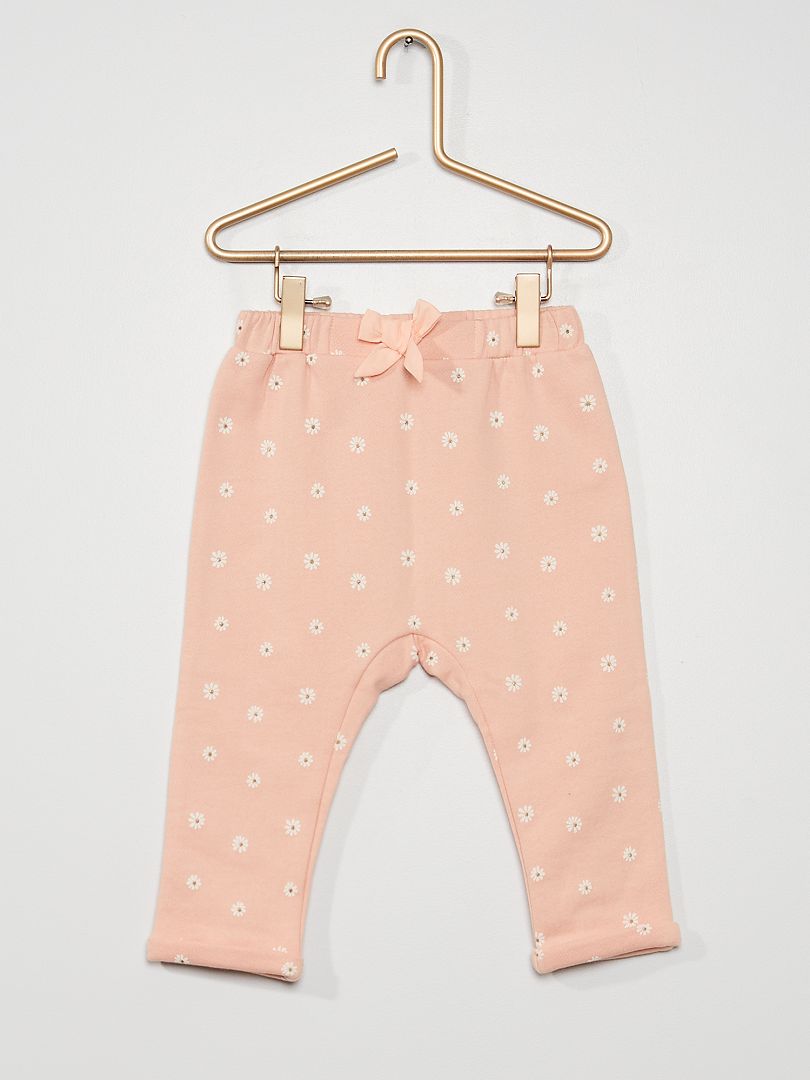 Pantaloni in tessuto felpato rosa - Kiabi
