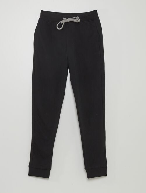 Pantaloni in tessuto garzato                                                                                                                                                                                                     nero 
