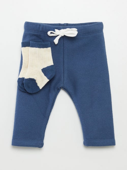 Pantaloni in tricot + calzini - Kiabi