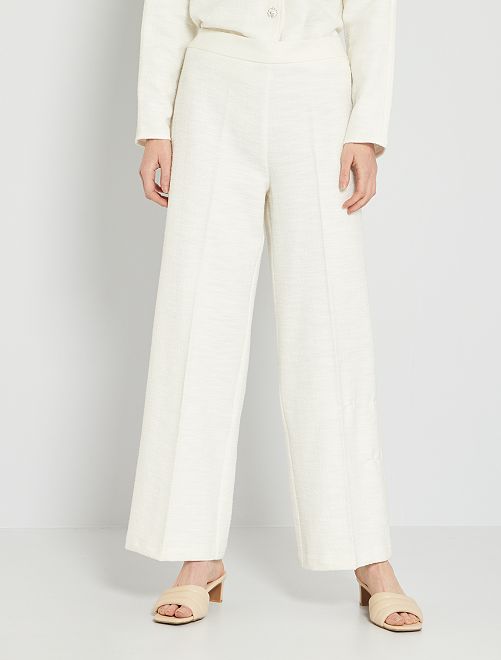 Pantaloni in tweed - BIANCO - Kiabi - 22.00€