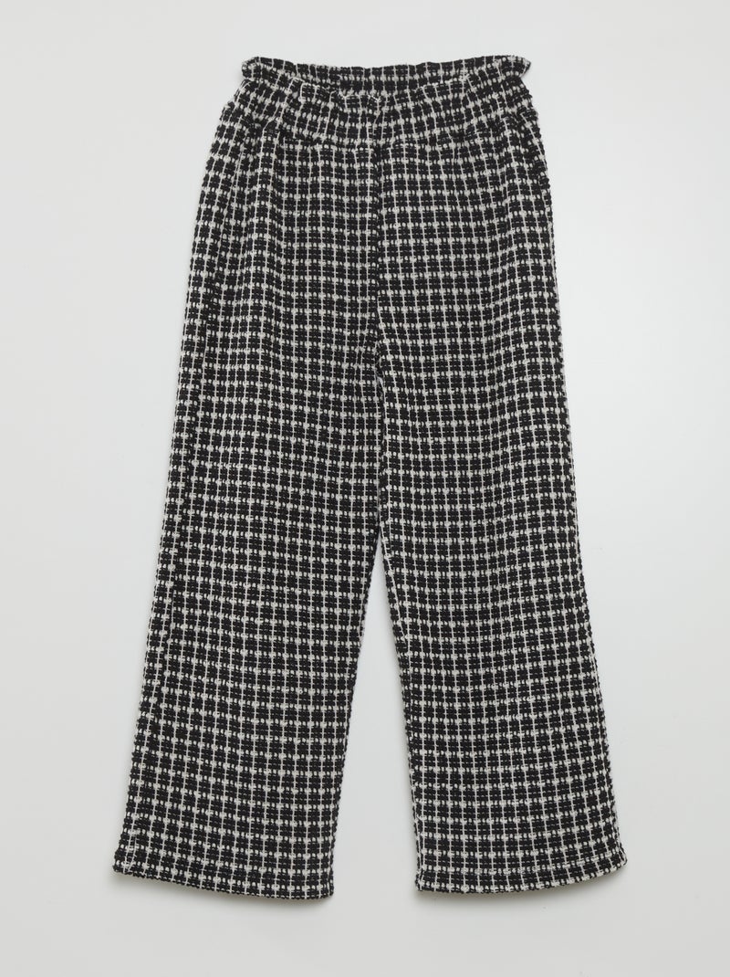 Pantaloni in tweed NERO - Kiabi