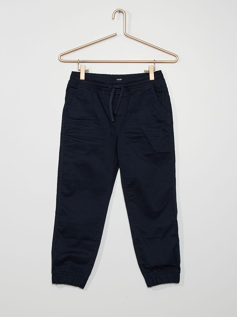 Pantaloni in twill - blu - Kiabi