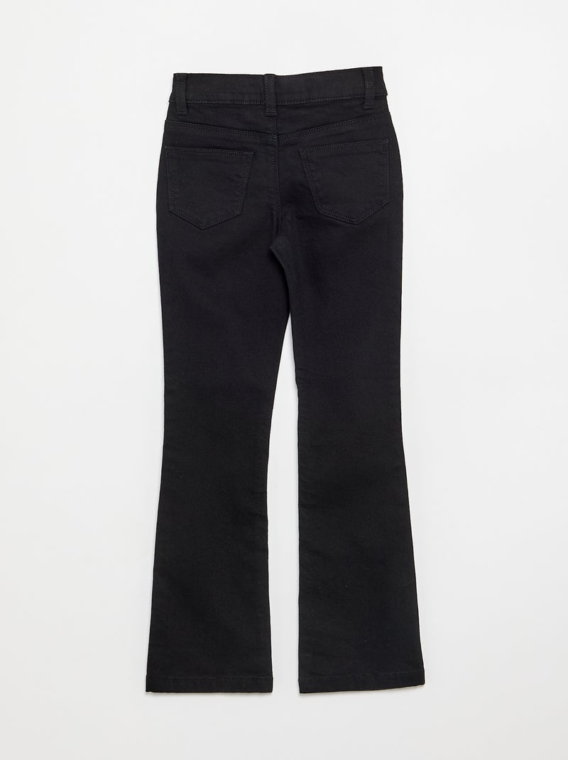 Pantaloni in twill - taglio aderente Nero - Kiabi