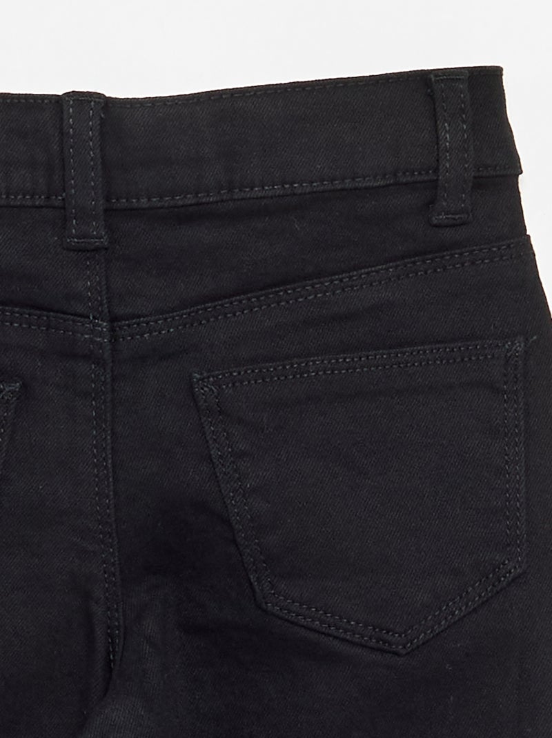 Pantaloni in twill - taglio aderente Nero - Kiabi