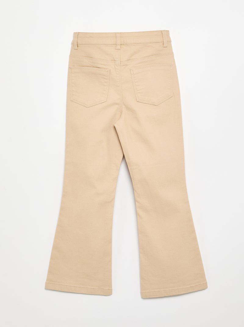 Pantaloni in twill - vestibilità comoda Beige - Kiabi