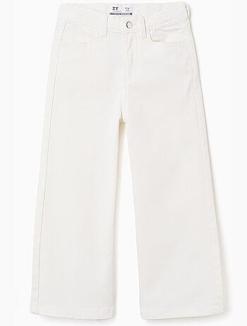 Pantaloni in twill a gamba larga