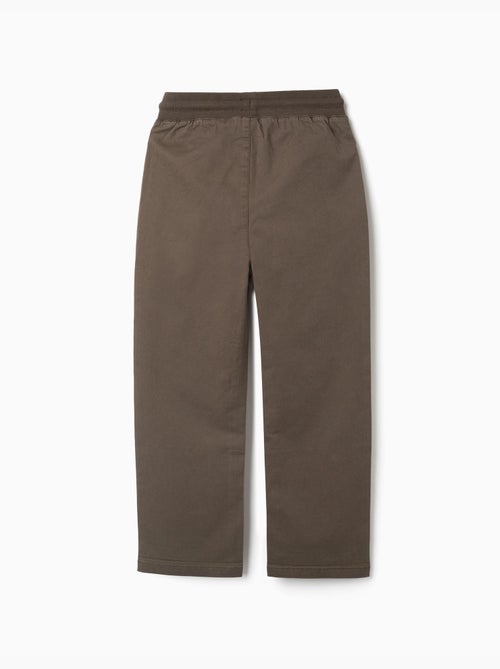 Pantaloni in twill a taglio dritto con coulisse - Kiabi Pantaloni in twill a taglio dritto con coulisse - Kiabi