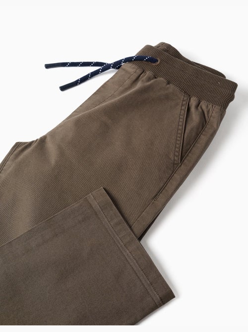 Pantaloni in twill a taglio dritto con coulisse - Kiabi Pantaloni in twill a taglio dritto con coulisse - Kiabi