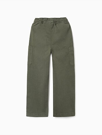 Pantaloni in twill a taglio dritto con tasche cargo