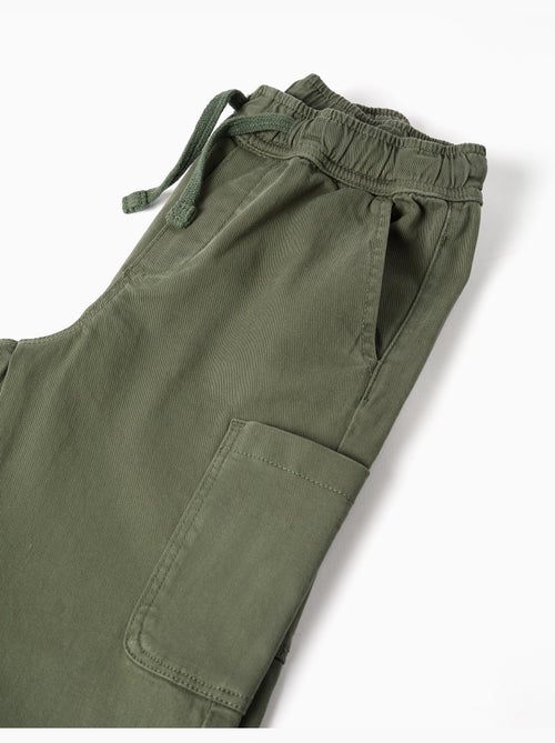 Pantaloni in twill a taglio dritto con tasche cargo - Kiabi