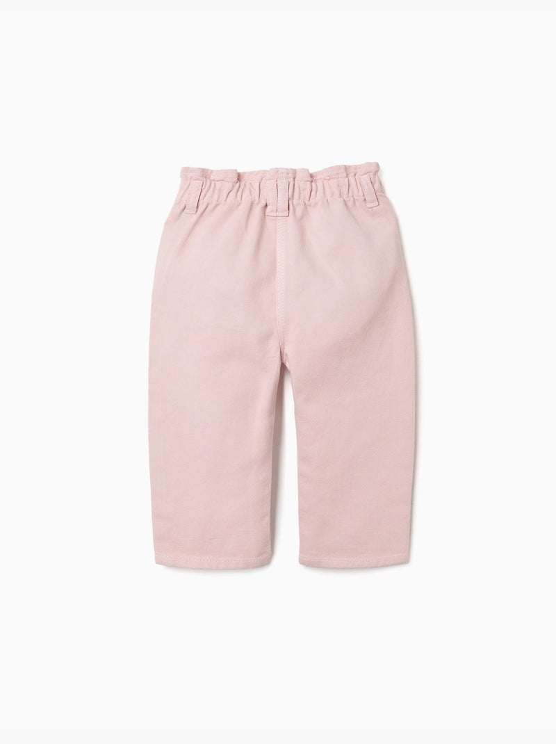 Pantaloni in twill ampia Rosa - Kiabi