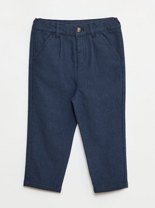 Pantaloni in twill con 2 vere tasche - Kiabi