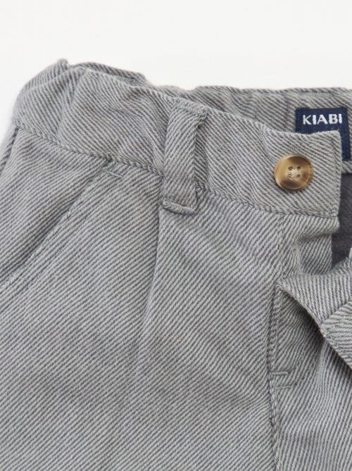 Pantaloni in twill con 2 vere tasche - Kiabi