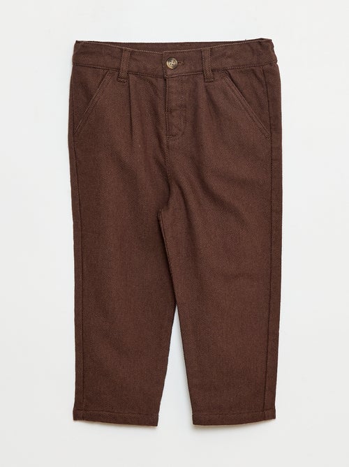 Pantaloni in twill con 2 vere tasche - Kiabi