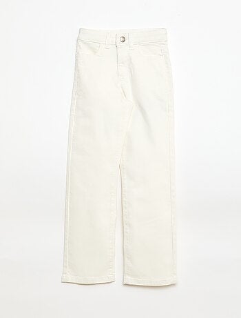 Pantaloni in twill con apertura a pressione