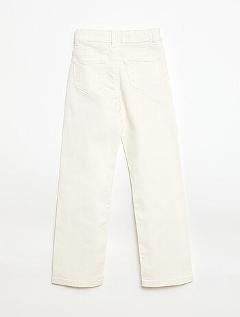 Pantaloni in twill con apertura a pressione