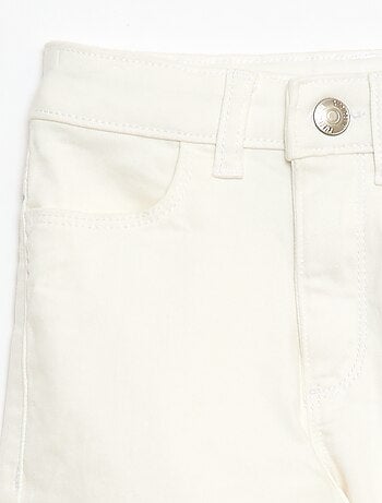 Pantaloni in twill con apertura a pressione