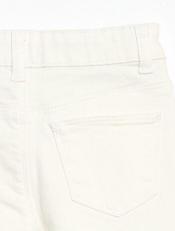 Pantaloni in twill con apertura a pressione