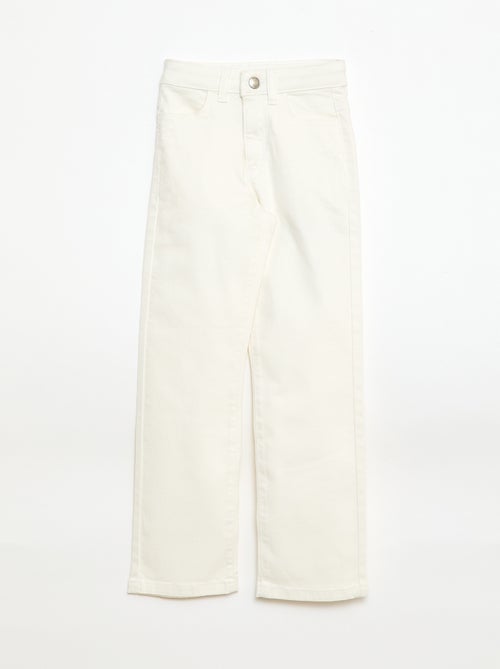 Pantaloni in twill con apertura a pressione - Kiabi