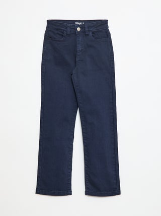 Pantaloni in twill con apertura a pressione