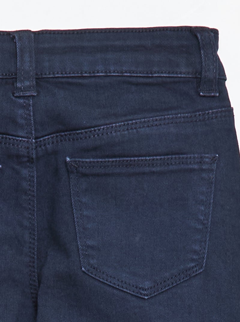 Pantaloni in twill con apertura a pressione blu - Kiabi