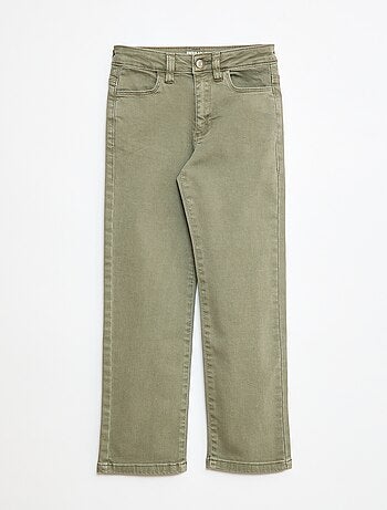 Pantaloni in twill con apertura a pressione